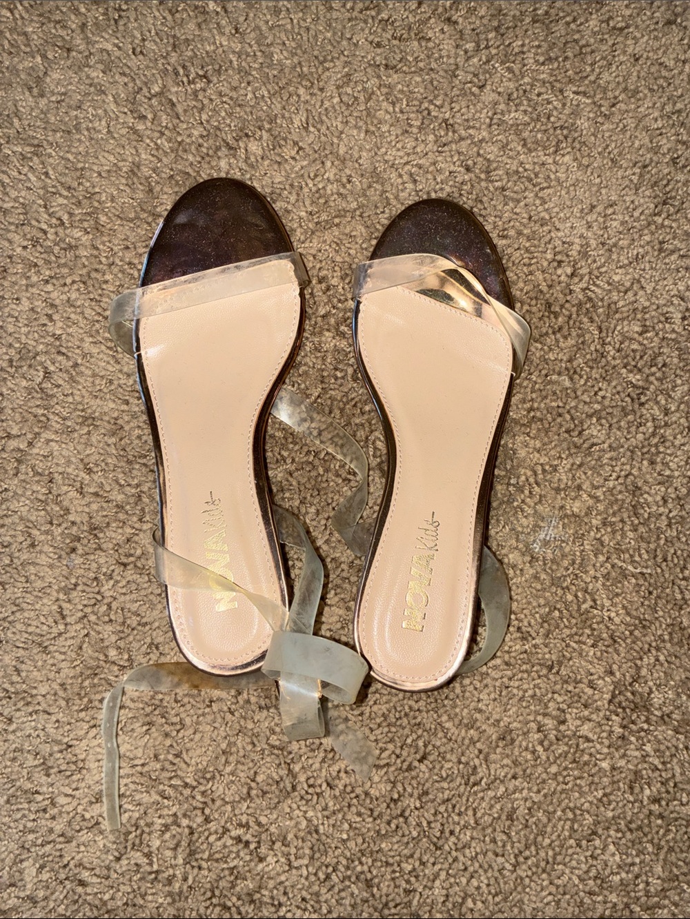 NOVAKIDS Sandals with Clear Ankle Wrap
